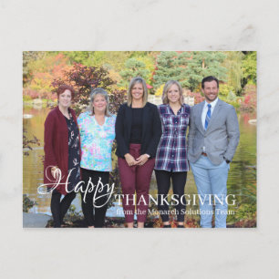 Carte postale personnalisée Thanksgiving - Ajouter