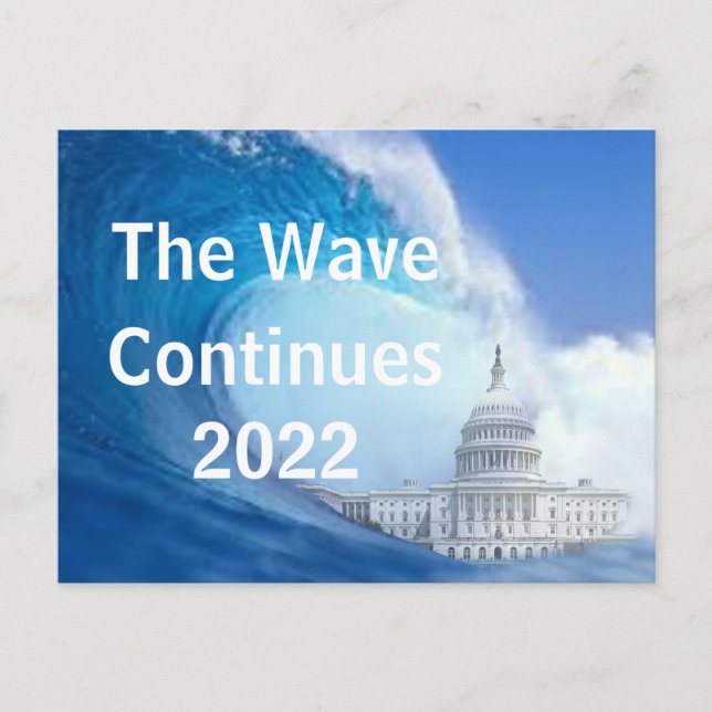 Carte postale Personnaliser Blue Wave Election 202 (Devant)