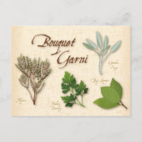Carte postale Personnaliser Bouquet Herb