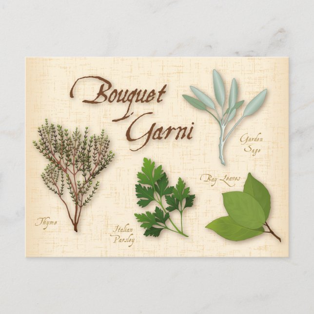 Carte postale Personnaliser Bouquet Herb (Devant)