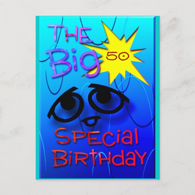 Carte Postale Personnaliser de l'âge (Devant)