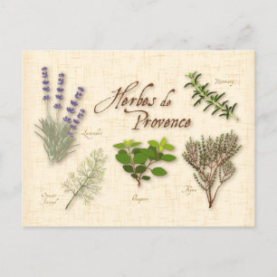 Carte postale Personnaliser Herbes de Provence