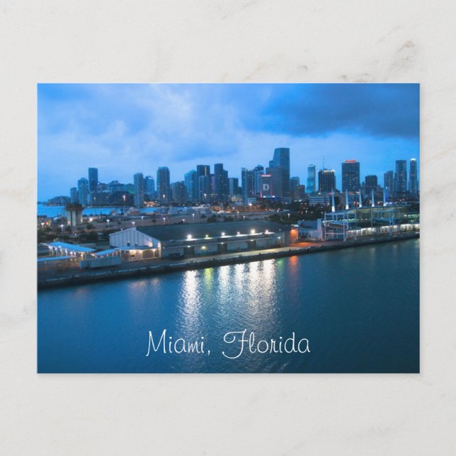 Carte Postale Personnaliser photo Miami (Devant)