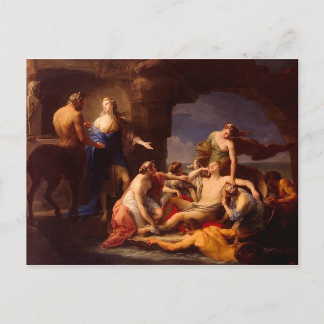 Carte Postale Personnaliser ProductThetis prend Achilles de la C (Devant)