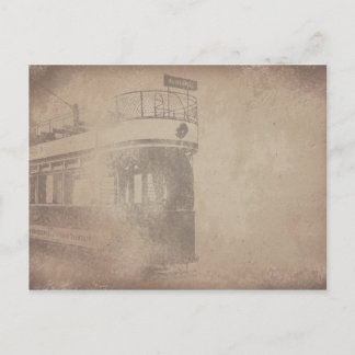 Carte Postale Personnalisez | Vieux tramway | Streetcar | Papier