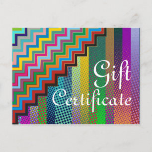 Carte Postale Personnalisez votre certificat cadeau avec texte &
