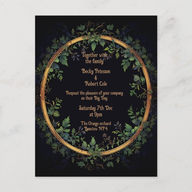 Carte Postale Personnalisez votre Faire-part de mariage (Devant)