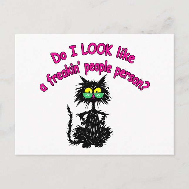 CARTE POSTALE PERSONNE (Devant)