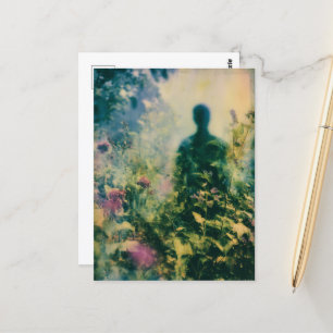 Carte Postale Personne dans le jardin Abstrait