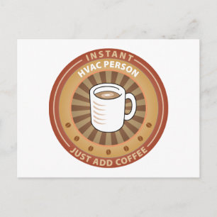 Carte Postale Personne HVAC instantanée