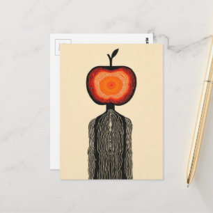 Carte Postale Personne Pomme Surréaliste