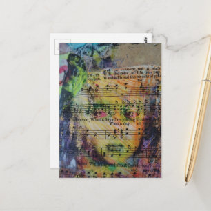 Carte Postale Personne se réjouissant de manière unique Collage