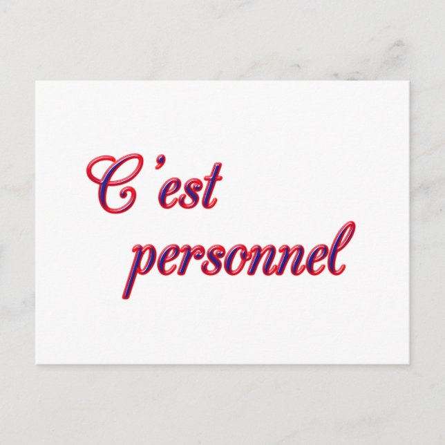 Carte postale personnelle (Devant)