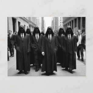 Carte Postale Personnes à capuchon Déplaisant