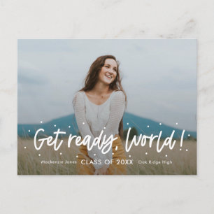 Carte Postale Perspectives positives ÉDITABLE COULEUR Graduation