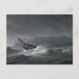 Carte Postale Perte de la Blanche, au large d'Abrevack, le 4 mar