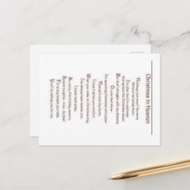 Carte Postale Perte d'un être cher