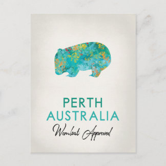 Carte Postale Perth Australie Wombat