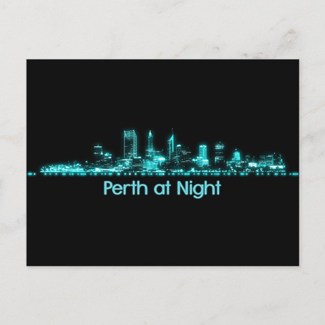Carte Postale Perth Skyline (Devant)