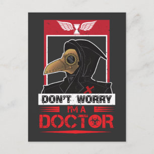 Carte Postale Peste vintage Docteur Goggets Steampunk Apocalypse
