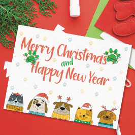 Carte postale Pet Business Christmas Holiday