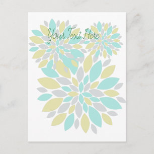 Carte Postale Pétales de fleurs de couleur pastel magique