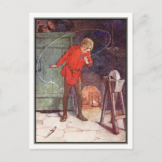 Carte Postale Peter et Tinker Bell par Alice B. Woodward (Devant)