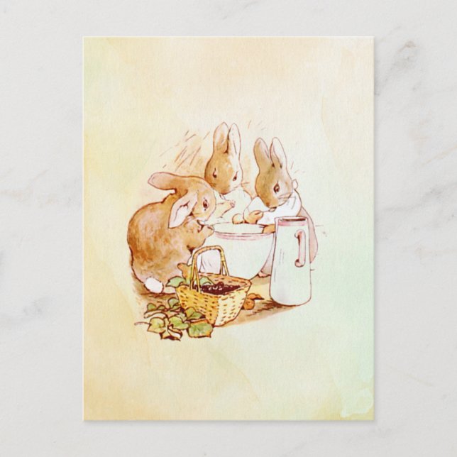 Carte Postale Peter Rabbit Beatrix Potter (Devant)