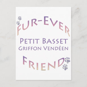 Carte Postale Petit Basset Griffon Vendeen Fur toujours Ami