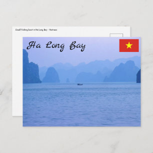 Carte Postale Petit bateau de pêche à Ha Long Bay - Vietnam, Asi