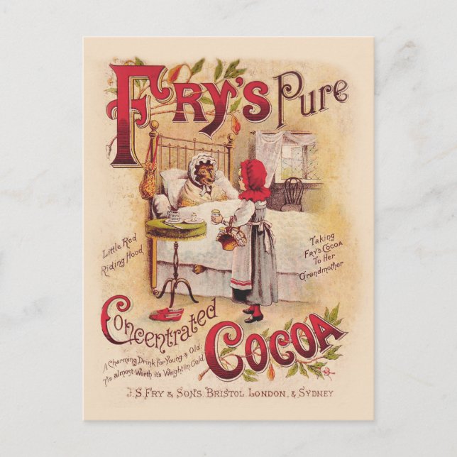 Carte Postale Petit cacao à chapeau rouge (Devant)