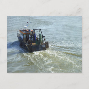 Carte Postale Petit chalutier, port de Cardiff Bay