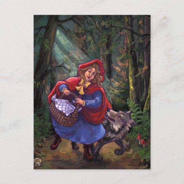 Carte Postale Petit Chaperon Rouge (Devant)