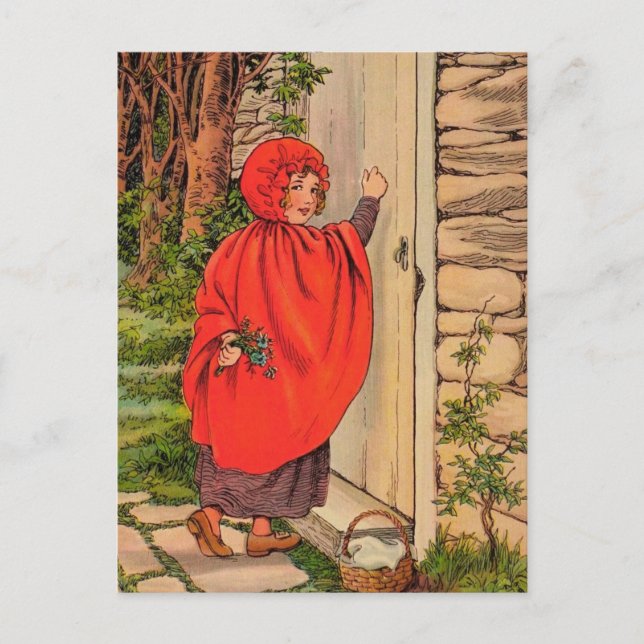 Carte Postale Petit chaperon rouge Vintage (Devant)