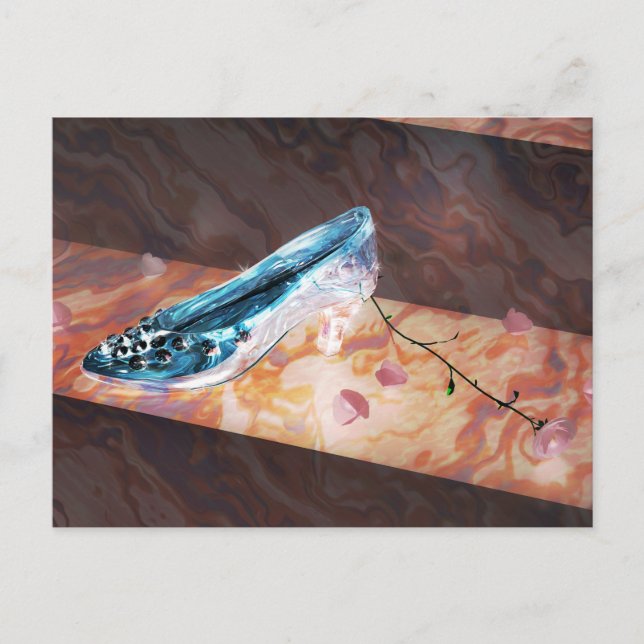 Carte Postale Petit Chaussure En Verre (Devant)