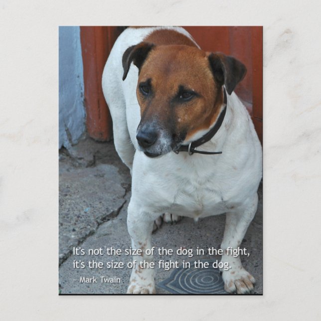 Carte Postale Petit Chien Grand Cœur (Devant)