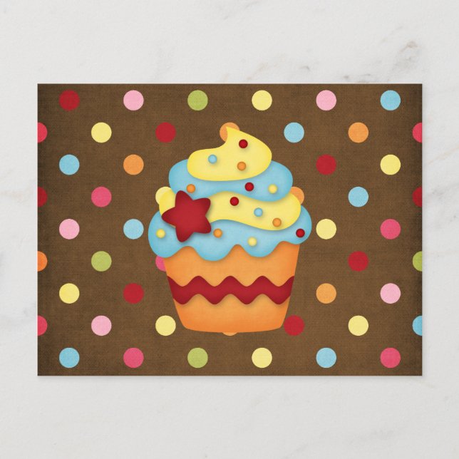Carte Postale petit cupcake (Devant)