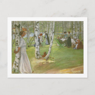 Carte Postale Petit déjeuner à l'Open par Carl Larsson