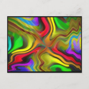 Carte Postale Petit-déjeuner psychédélique