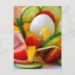 Carte Postale Petit-déjeuner végétal sain