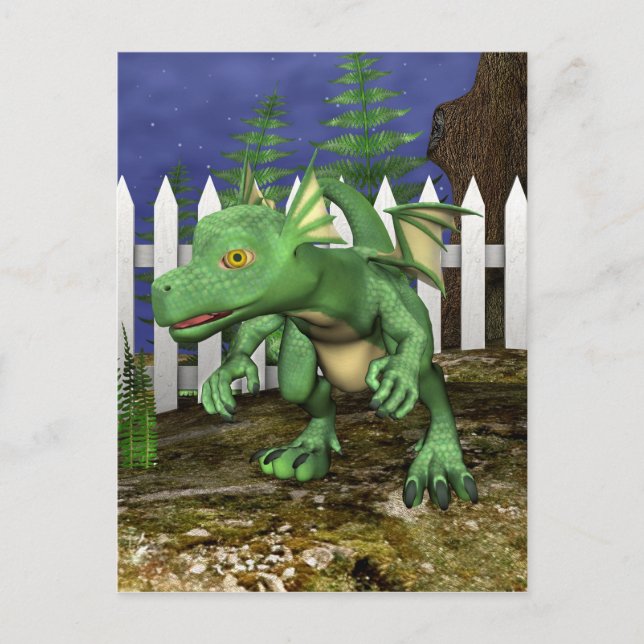 Carte Postale Petit Dragon (Devant)