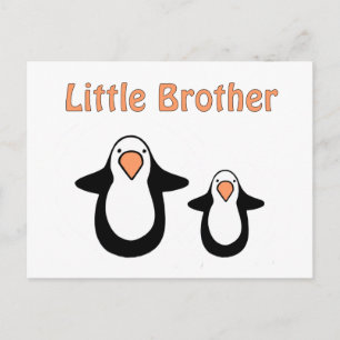 Carte Postale petit frère pingouin