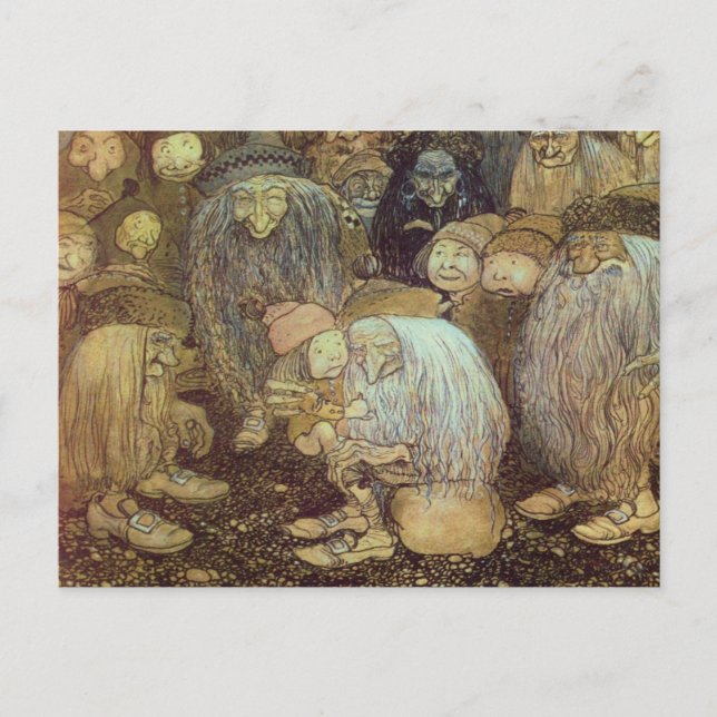 Carte Postale Petit Garçon Gnome (Devant)