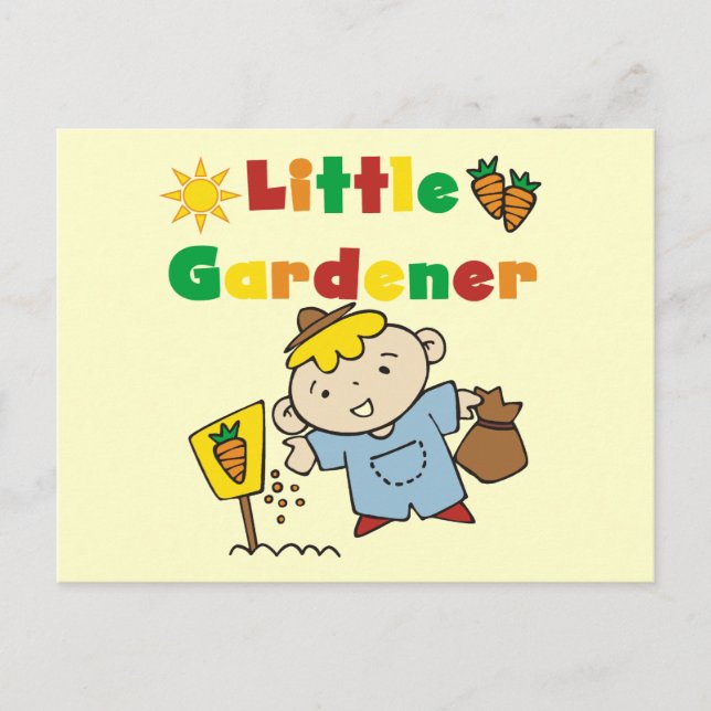 Carte Postale Petit Gardener T-shirts et cadeaux (Devant)