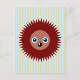 Carte Postale Petit hérisson mignon