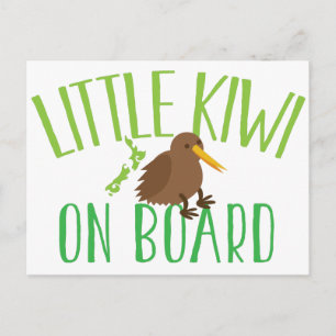 Carte Postale Petit kiwi à bord (Jolie maternité néo-zélandaise)