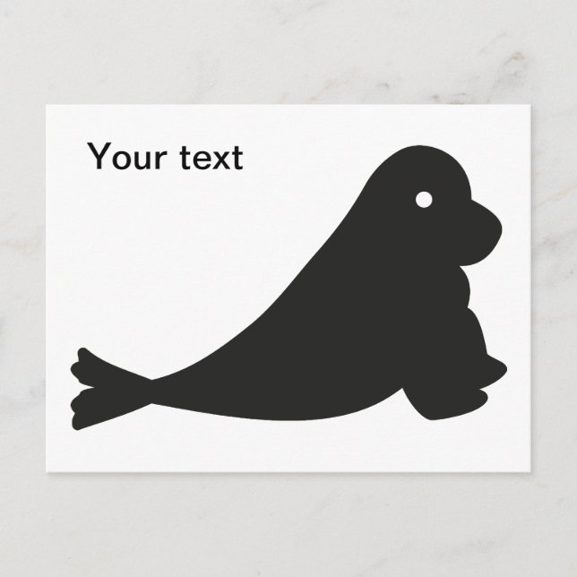 Carte Postale Petit léopard de mer (Devant)