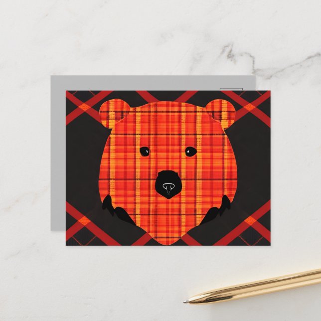 Carte Postale Petit livre d'histoire plaid (Devant/Arrière en situation)