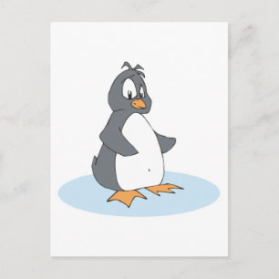 Carte Postale petit manchot solitaire