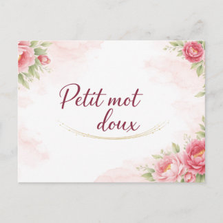 Carte postale  Petit mot doux